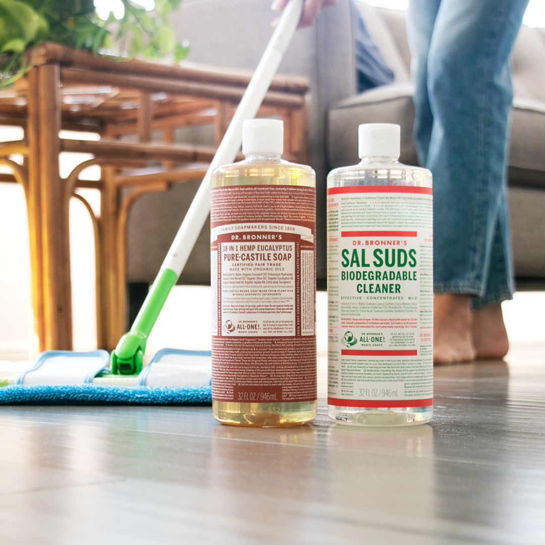 Mopping Floors with Castile Soap or Sal Suds