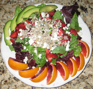 gorgeous csa salad