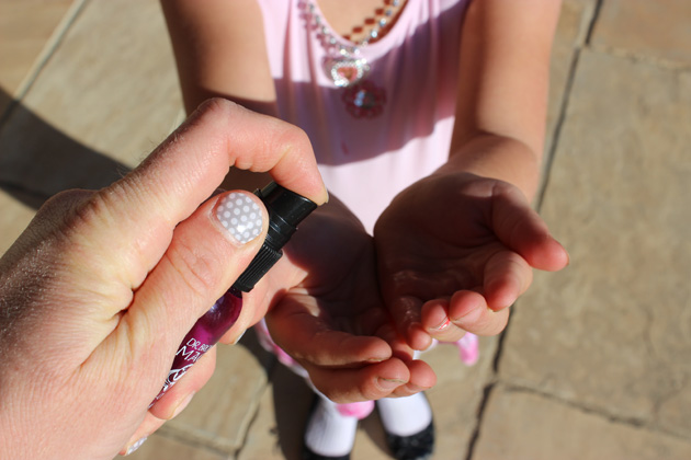 Dr. Bronner's hand sanitizer protects when you can't wash your hands.