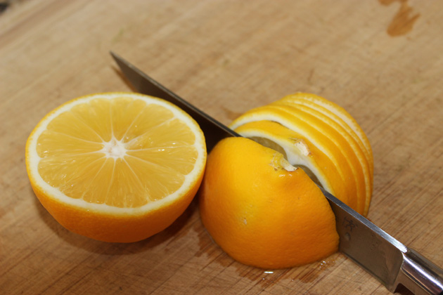 Lemon Slices. Deodorizing the Garbage Disposal
