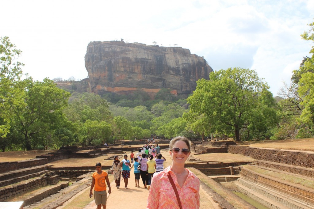 Lisa Bronner in Front of 1000+ foot Sigiriya Rock