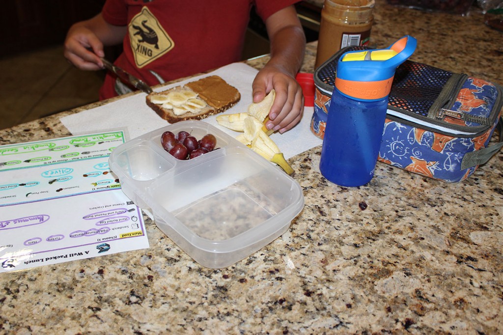 kids using lunch chart. A Well Packed Lunch