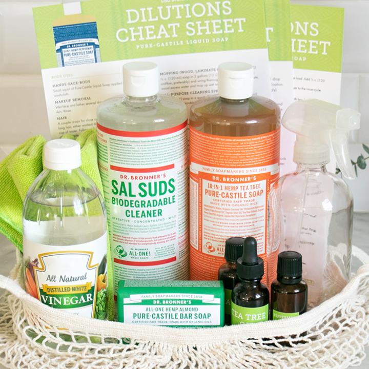 Household Cleaning Gift Basket - Recipes with Essential Oils