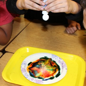 Tie Dyed Milk Experiment