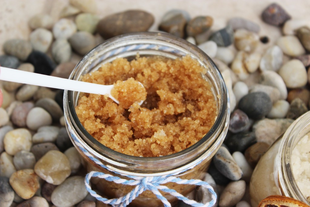 Homemade Sugar Scrub with Brown Sugar and Coconut Oil - Perry's Plate