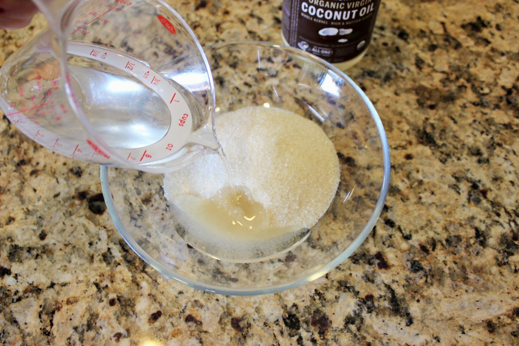 Pouring Coconut Oil