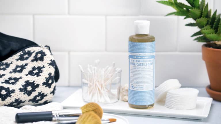 Cleaning Makeup Brushes with Dr. Bronner's (Video) | Going Green with