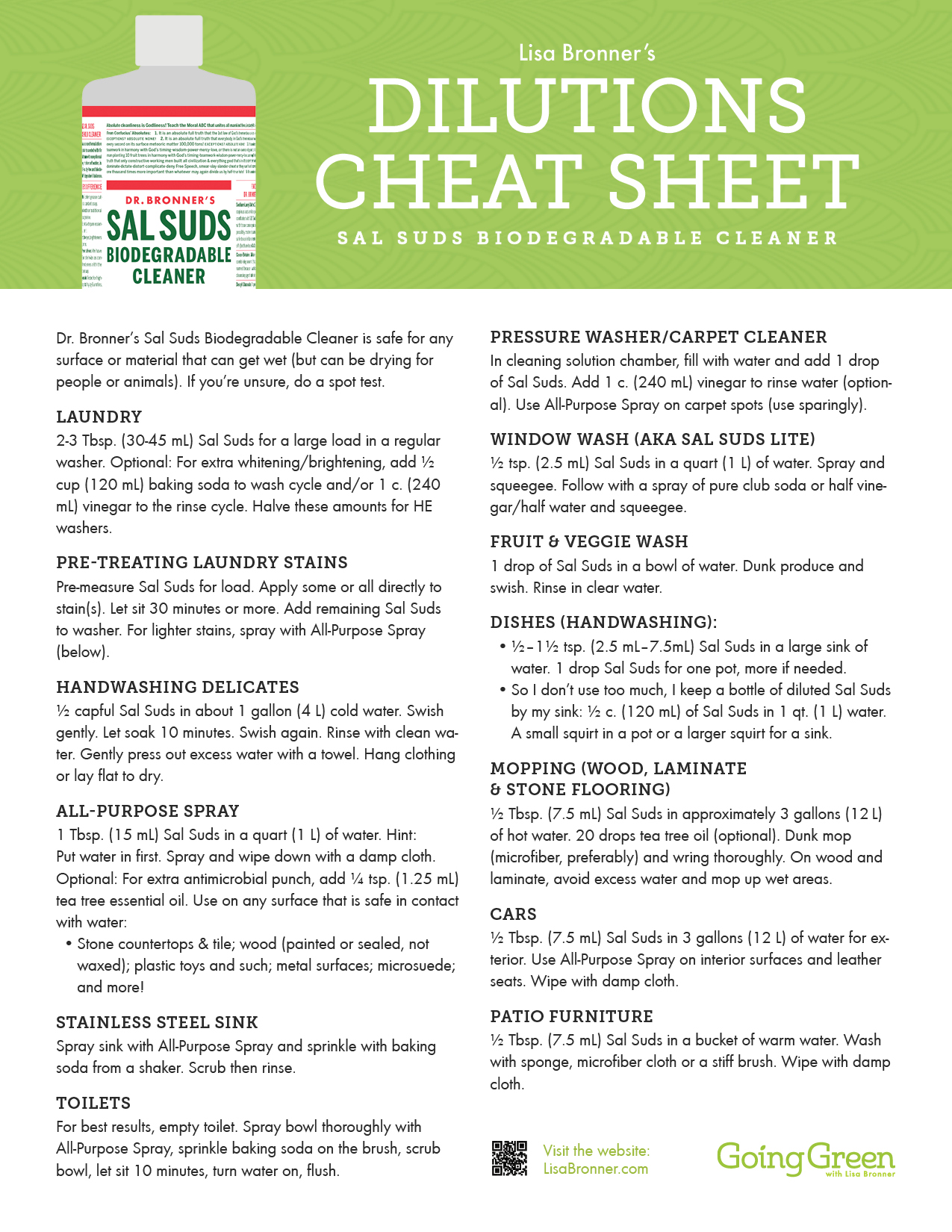 Water Cheat Sheet
