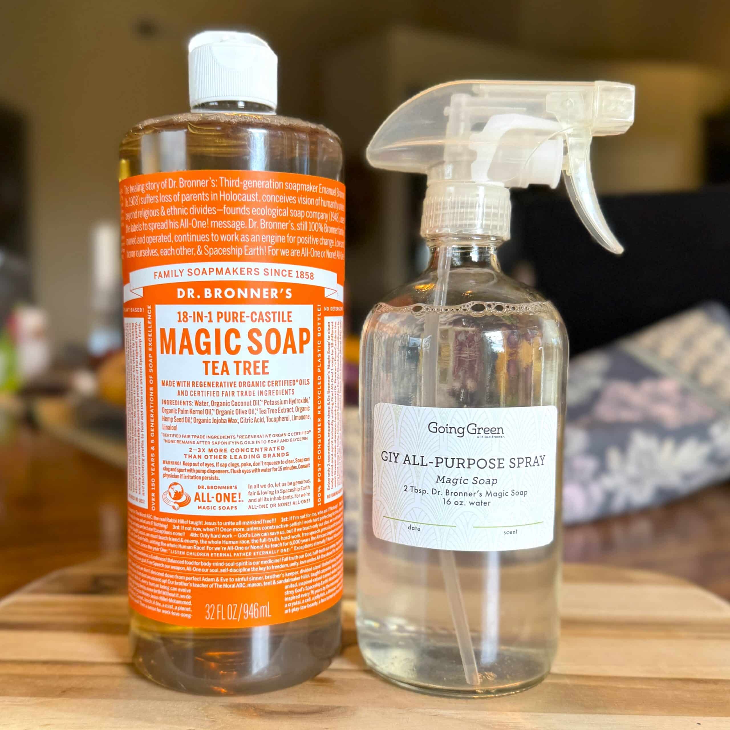 How to Make a DIY All-Purpose Cleaning Spray with Dr. Bronner's