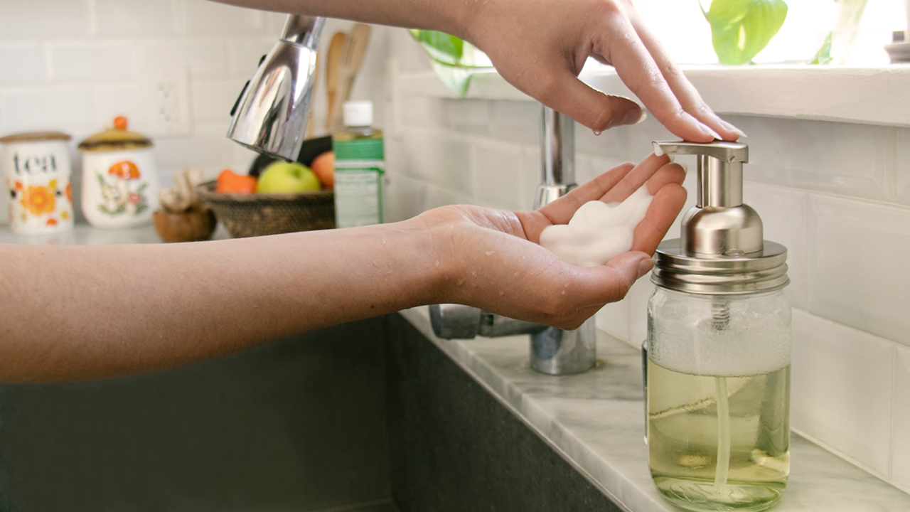 Making a Foaming Hand Soap with Castile Soap