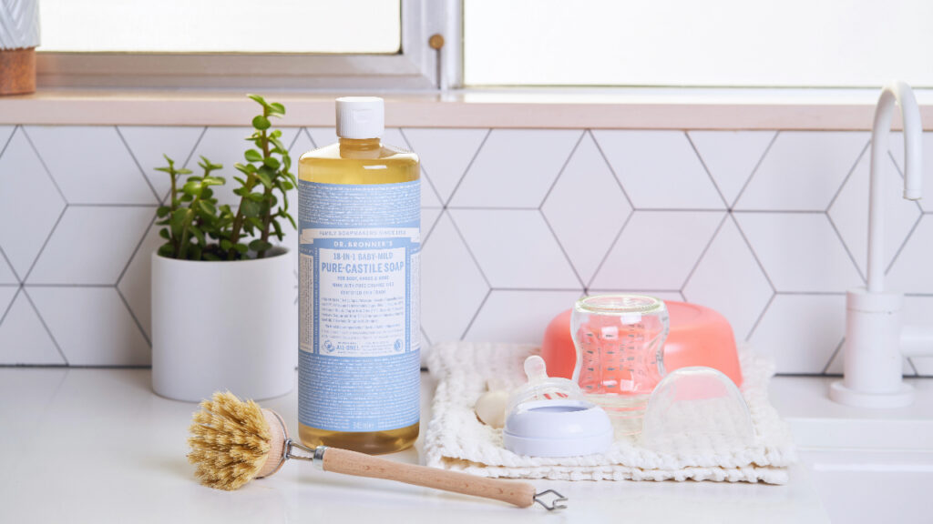 Green cleaning baby and kid items - Dr. Bronner's