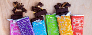 Dr. Bronner's All-One Magic Chocolate on a table
