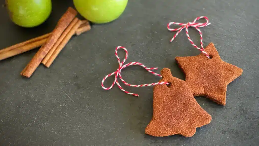 Cinnamon applesauce ornaments.