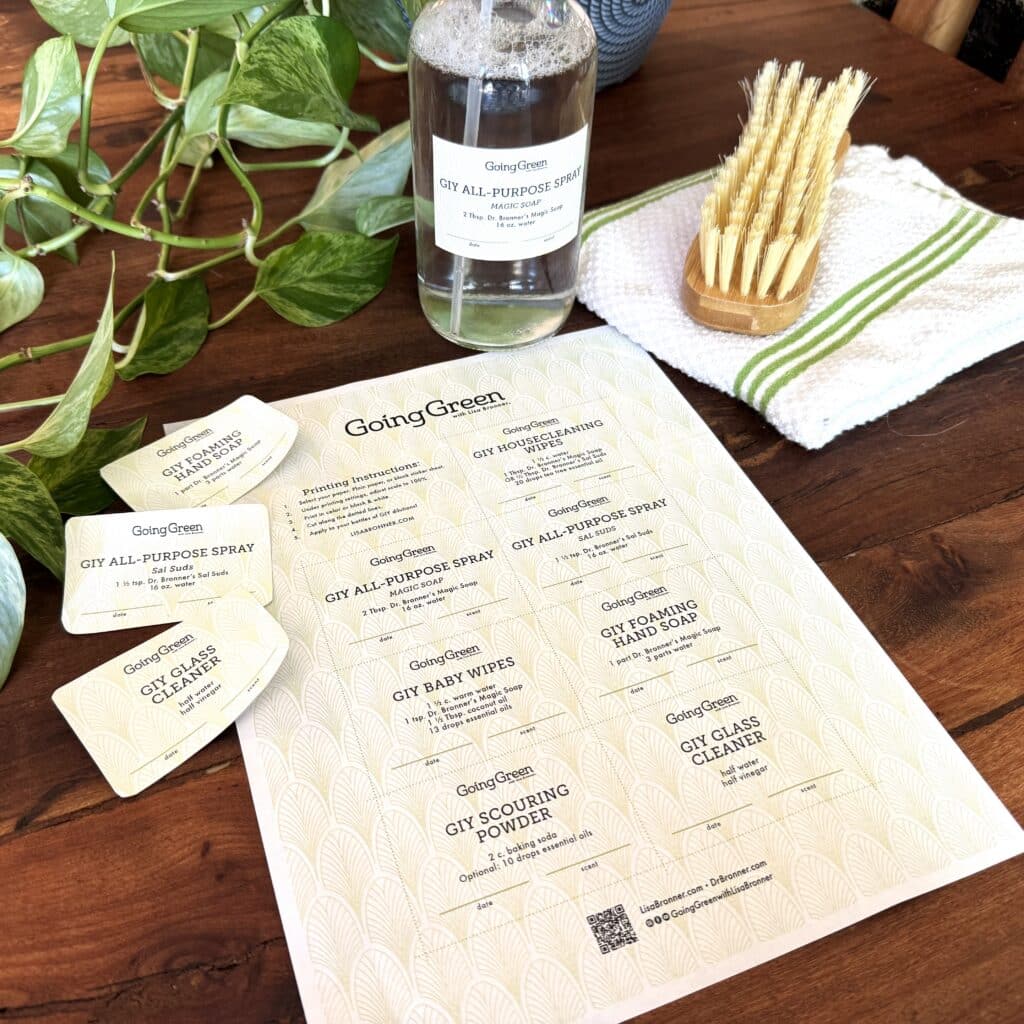 GIY Recipe Labels sitting on a table.