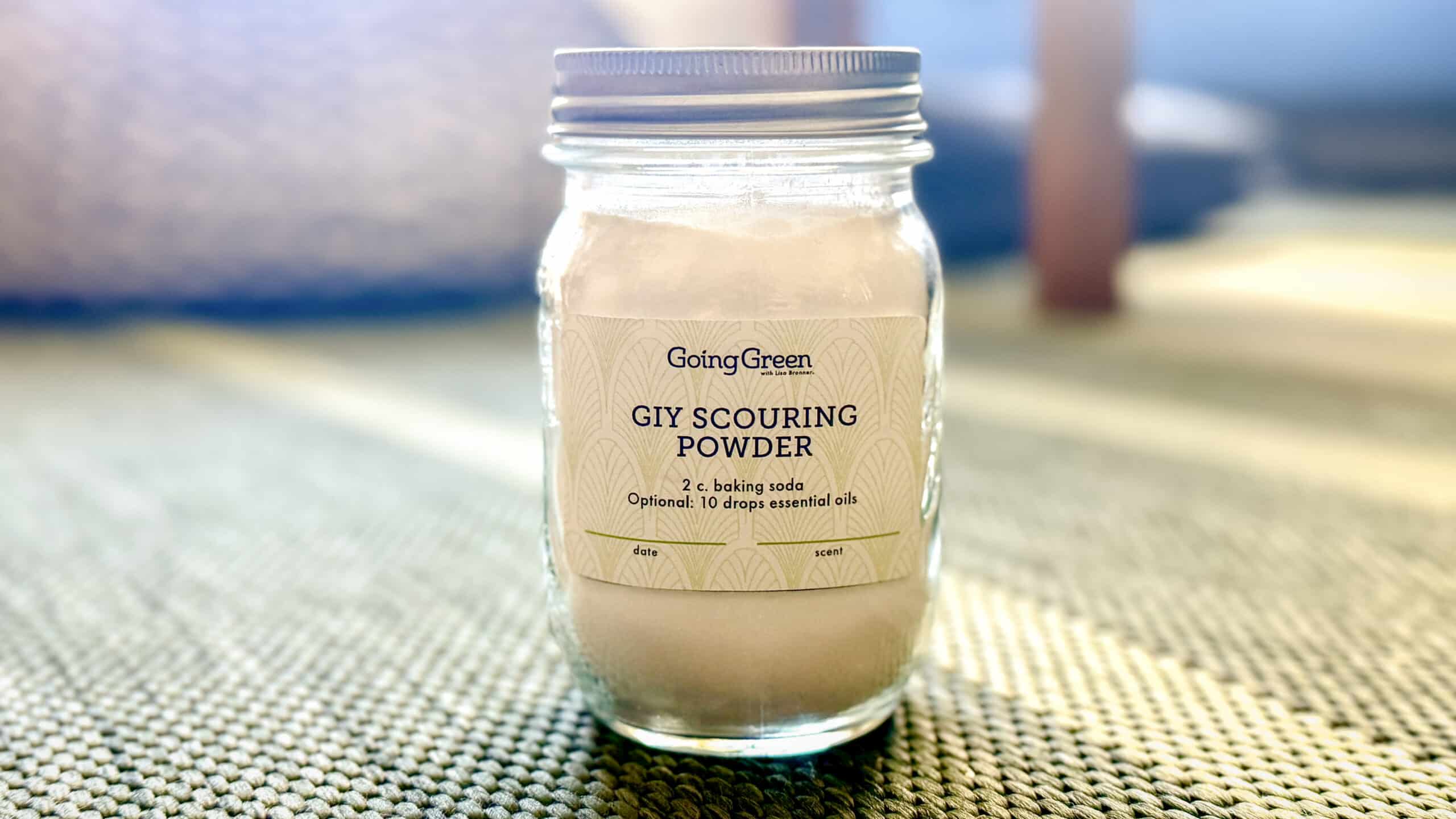 GIY Scouring Powder on carpet